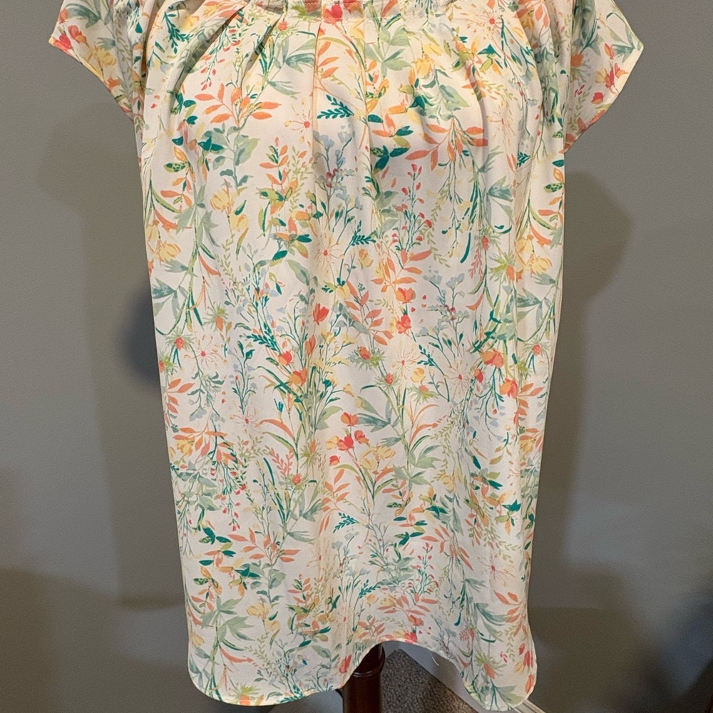 LC Lauren Conrad Multicolor Floral Top